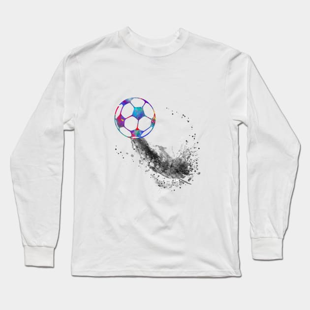 Soccer ball Long Sleeve T-Shirt by RosaliArt